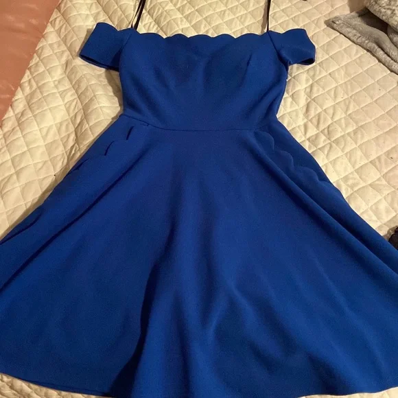 royal blue formal dresses short Royal Blue Lace Short Cocktail Semi Formal Prom Dress EN5707 Size 10 / Royal Blue main image 1